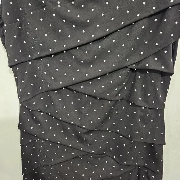 WHBM Instantly Slimming Midi Black Studded Sleeveless Bandage Dress Sz 10 - Picture 3 of 7